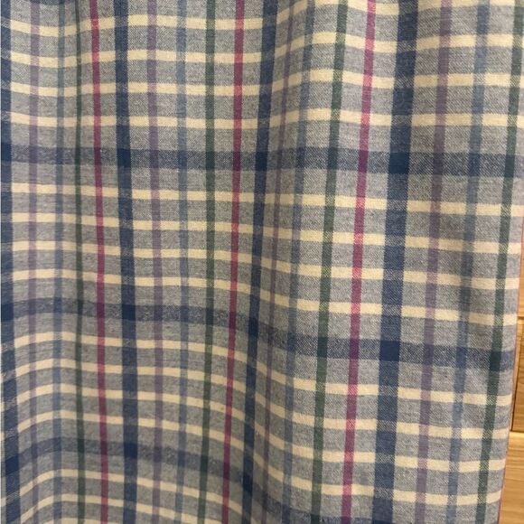 Vintage Pendleton Size XL White Blue Plaid Wool Academia Skirt - Picture 7 of 11